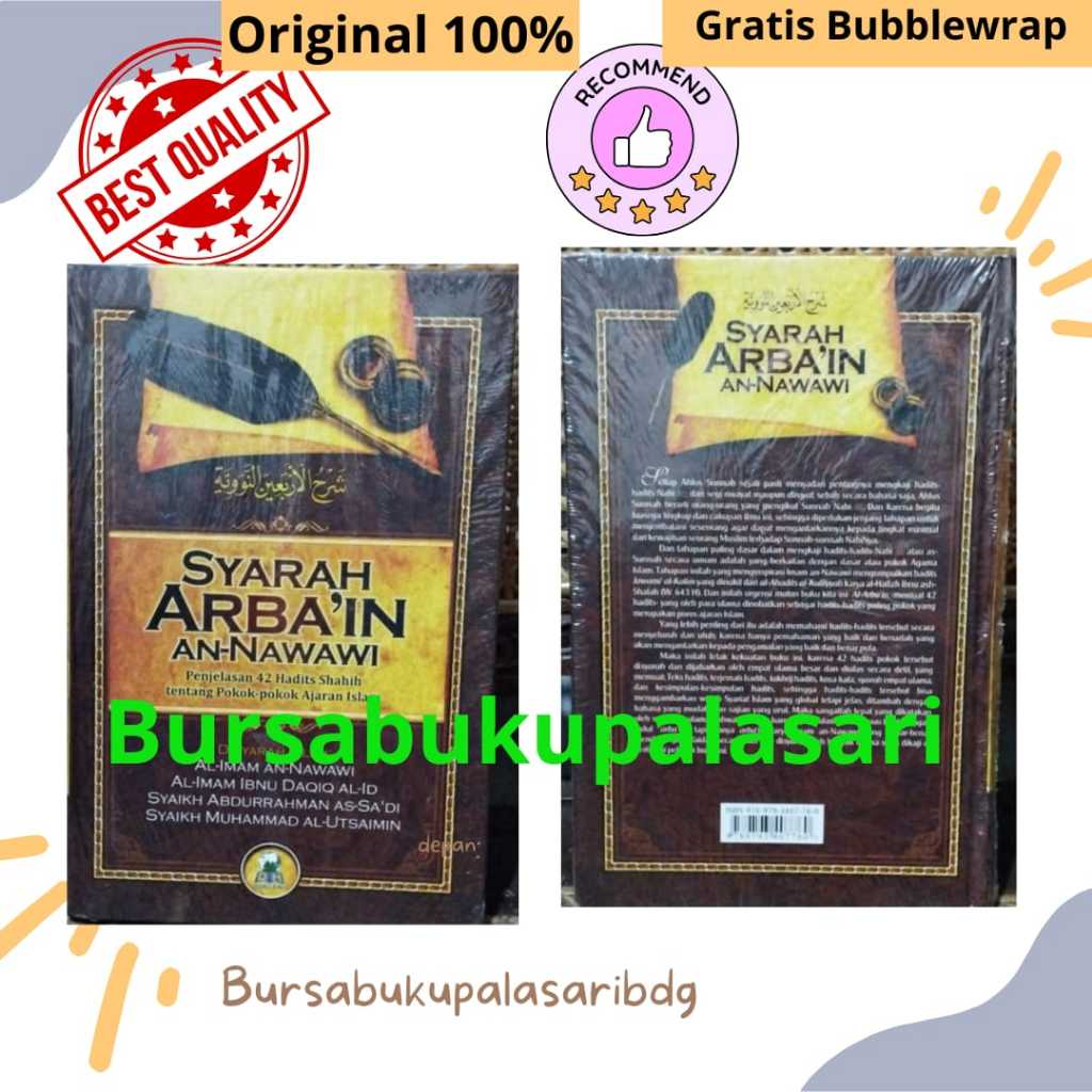 Buku Syarah Arbain An Nawawi - Hadits Arbain - Imam An Nawawi - Hadis DarulHaq ORIGINAL