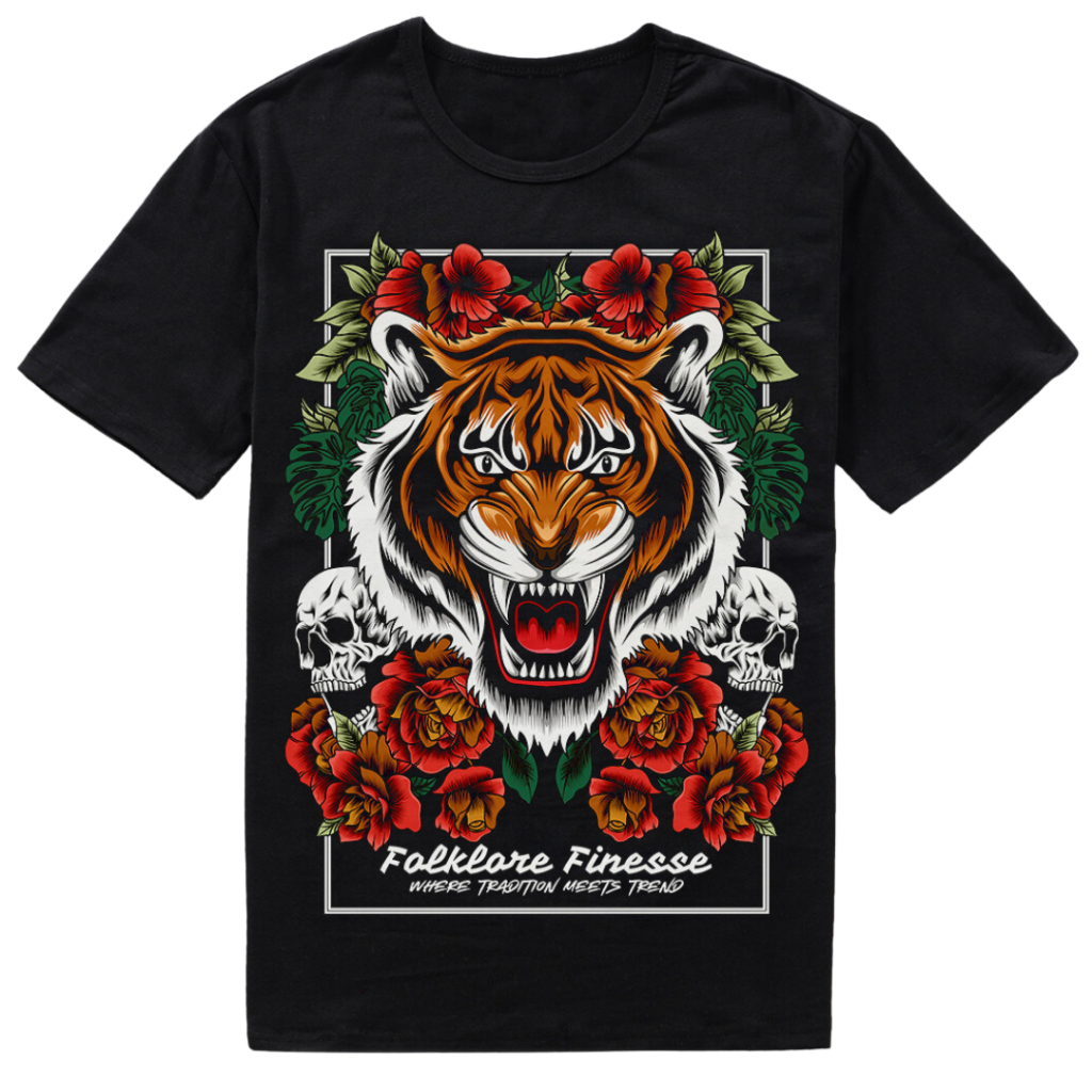 VILLER-X Kaos Sablon DTF Gambar Macan Kumbang 042