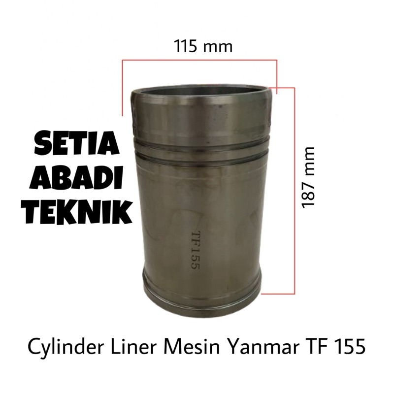 Boring/ Cylinder Liner Mesin Diesel Engine Yanmar TF 155