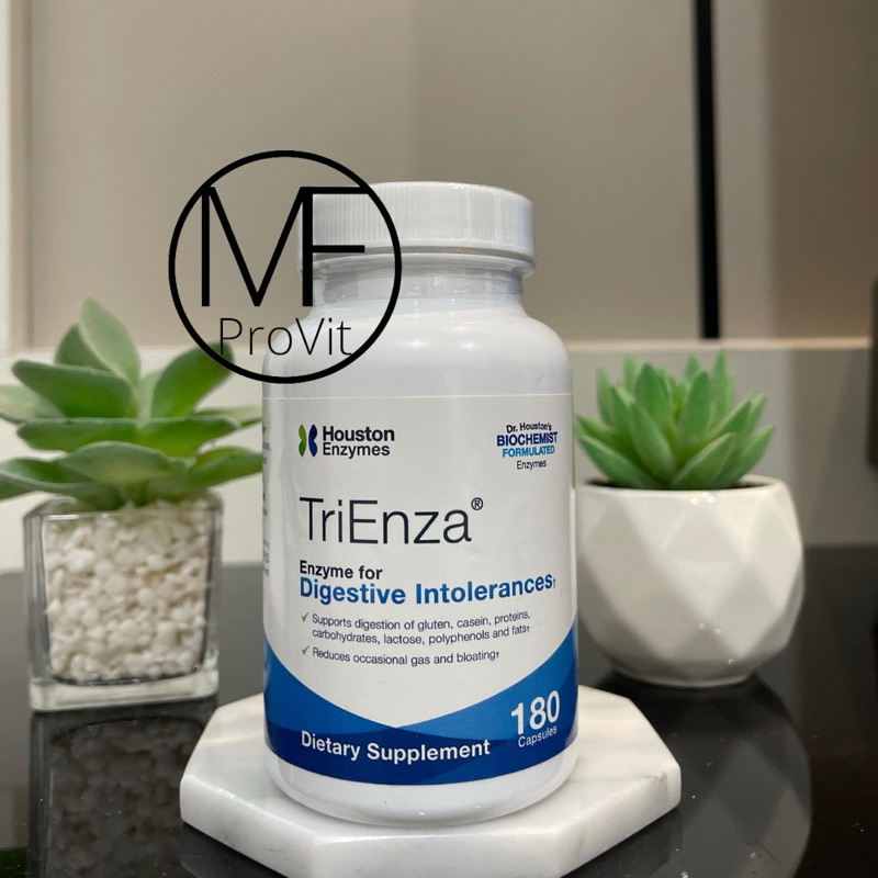 Houston Enzymes Trienza Enzyme for Digestive Intolerance 180 Capsules untuk pencernaan