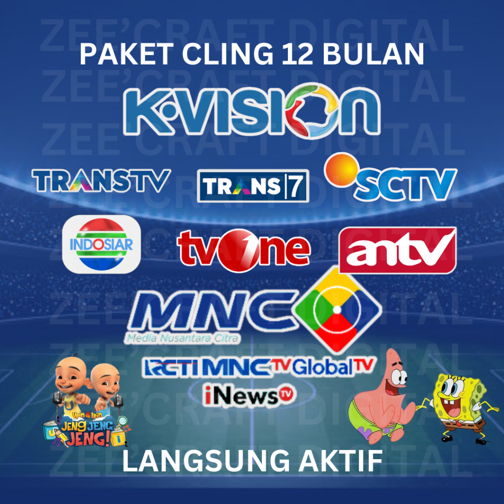 PAKET CLING K VISION 12 BULAN PALING MURAH