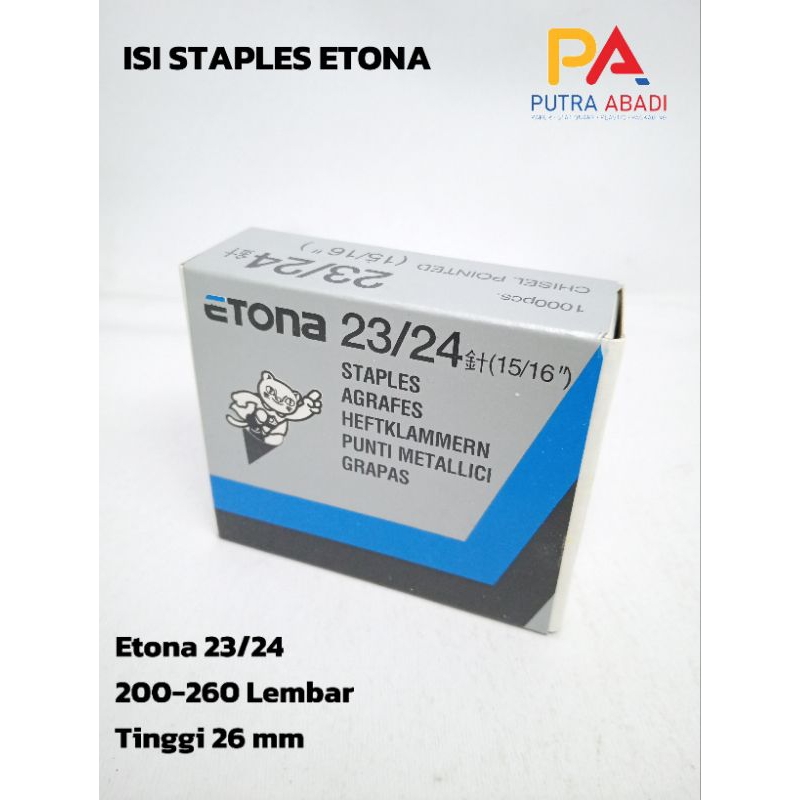 

Satu Pak Isi Staples Etona 23/24