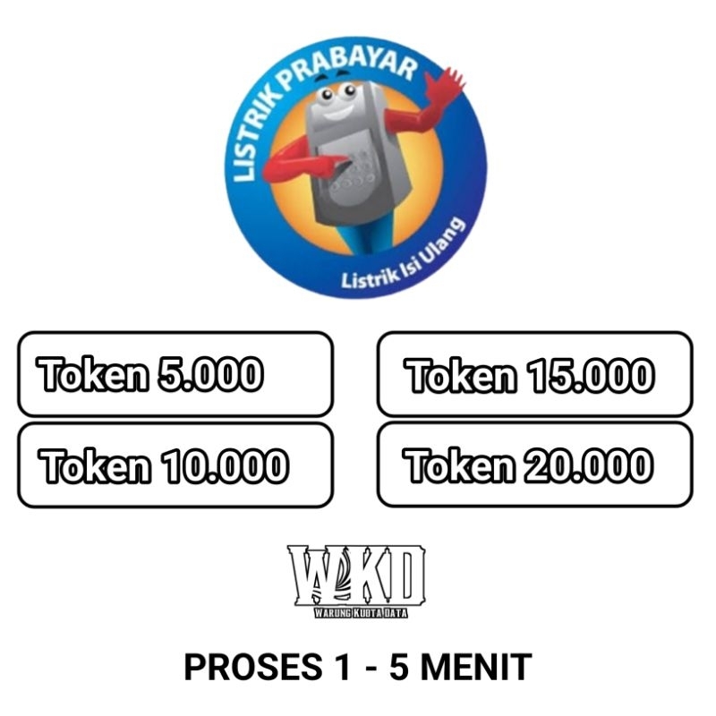 TOKEN LISTRIK 5K 10K 15K 20K