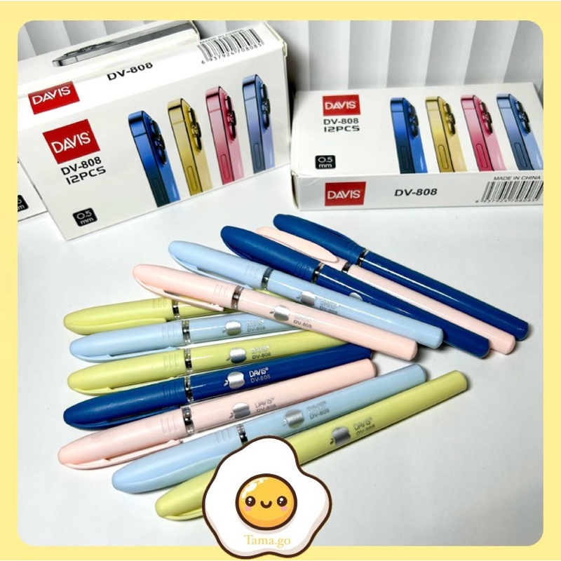 

Davis Gel Pen Apple DV-808 / Pulpen Apple Warna Lucu Aesthetic (12 PCS)