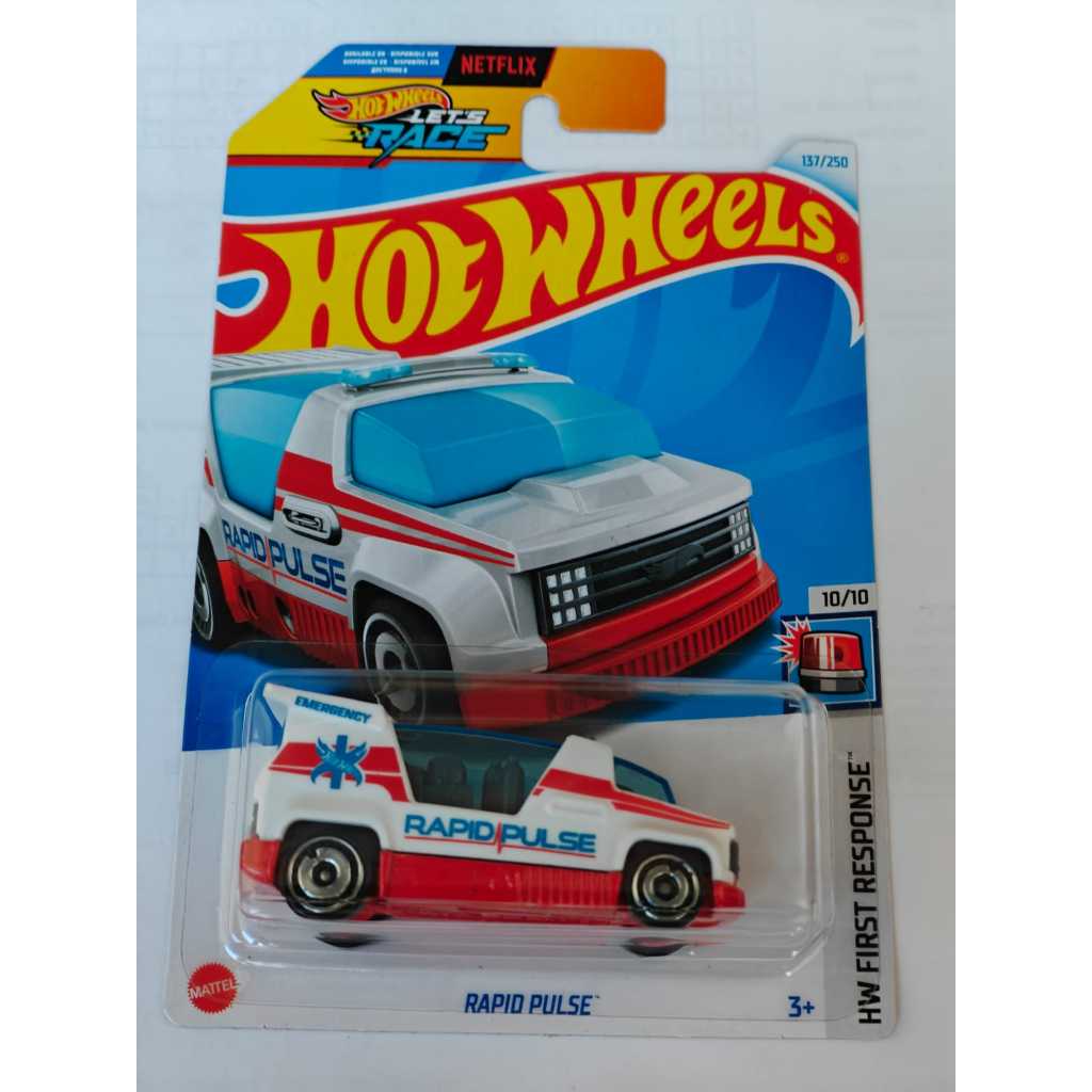 Hot Wheels - Rapid Pulse White HW First Response Hot Wheels Lets Race