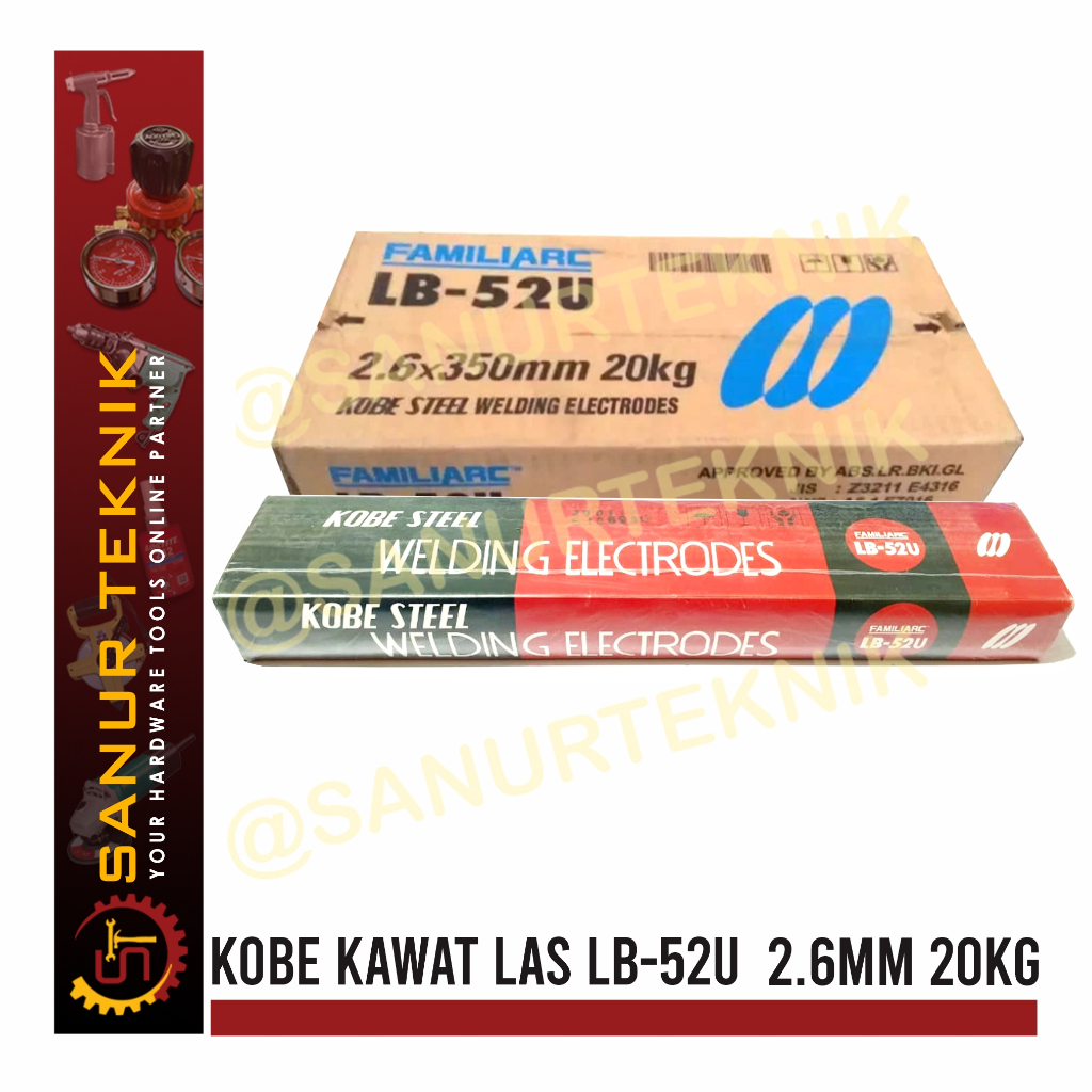 KOBE STEEL Kawat Las Listrik LB-52U LB52U 2.6mm 2.6 mm 20KG 20 KG