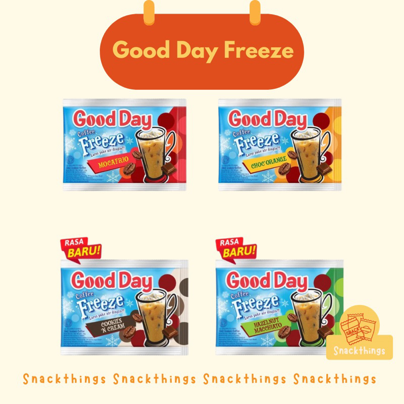 

Snackthings - GOOD DAY FREEZE ANEKA RASA 30g 1 RENCENG (ISI 10)