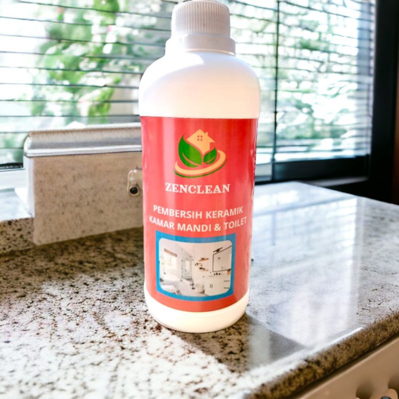 PEMBERSIH KERAK KERAMIK,  ZENCLEAN 500ML, Pembersih Kerak 5X Lebih Kuat Untuk Kamar Mandi, pembersih