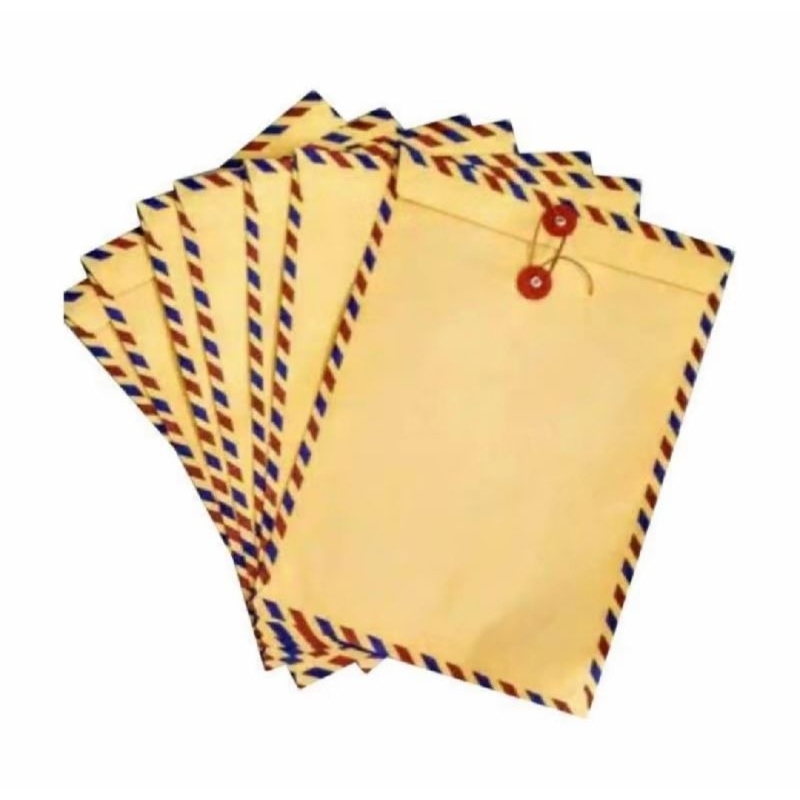 

AMPLOP COKLAT TALI airmail 310 exclusive /amplop lamaran kerja / amplop coklat ukuran folio 1 PAK ISI 10 PCS