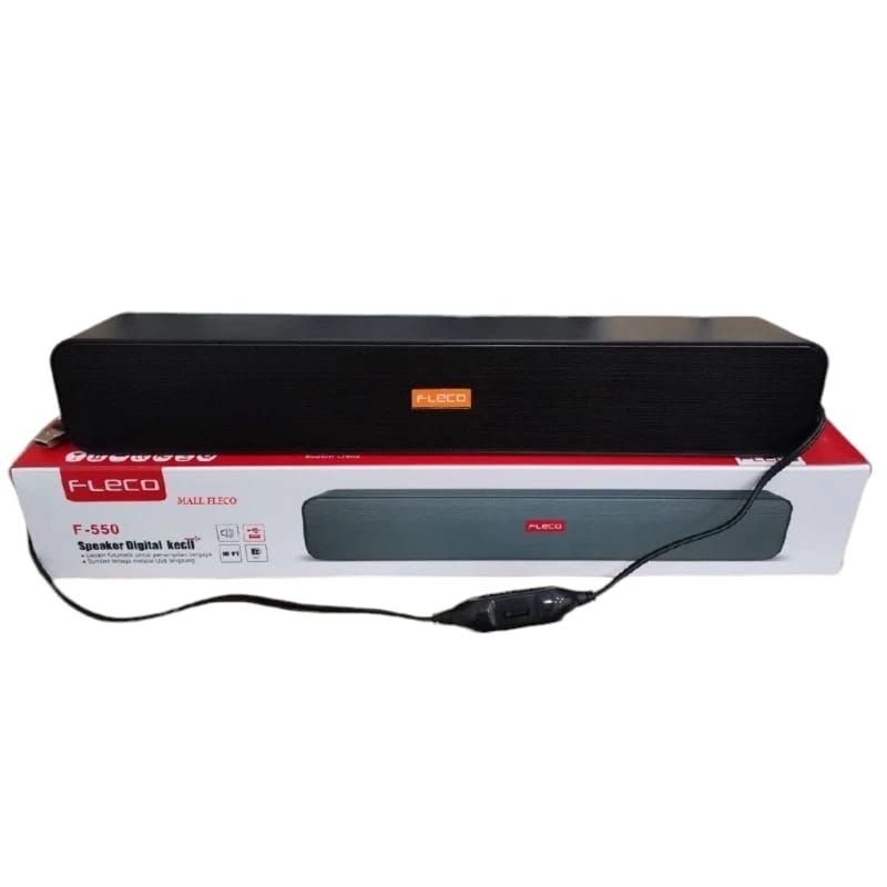 Speaker Fleco F-550 Speaker USB/Laptop/Komputer/Hp Super Bass Original