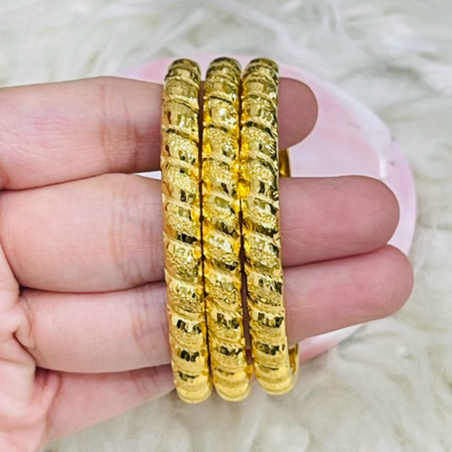 gelang bangkok ulir terbaru simple elegant best seller emas asli kadar 700 & 875