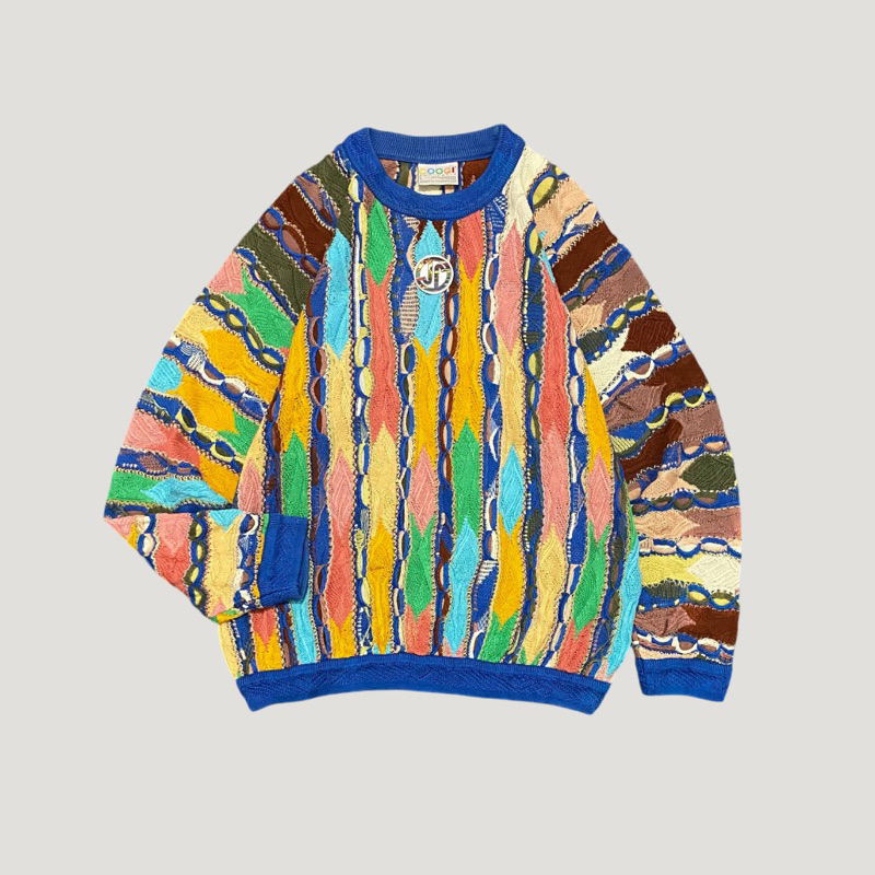 Vintage Authentic COOGI Australia Colorway Pop Art Knit Sweater | COOGI Sweater | COOGI Knitwear