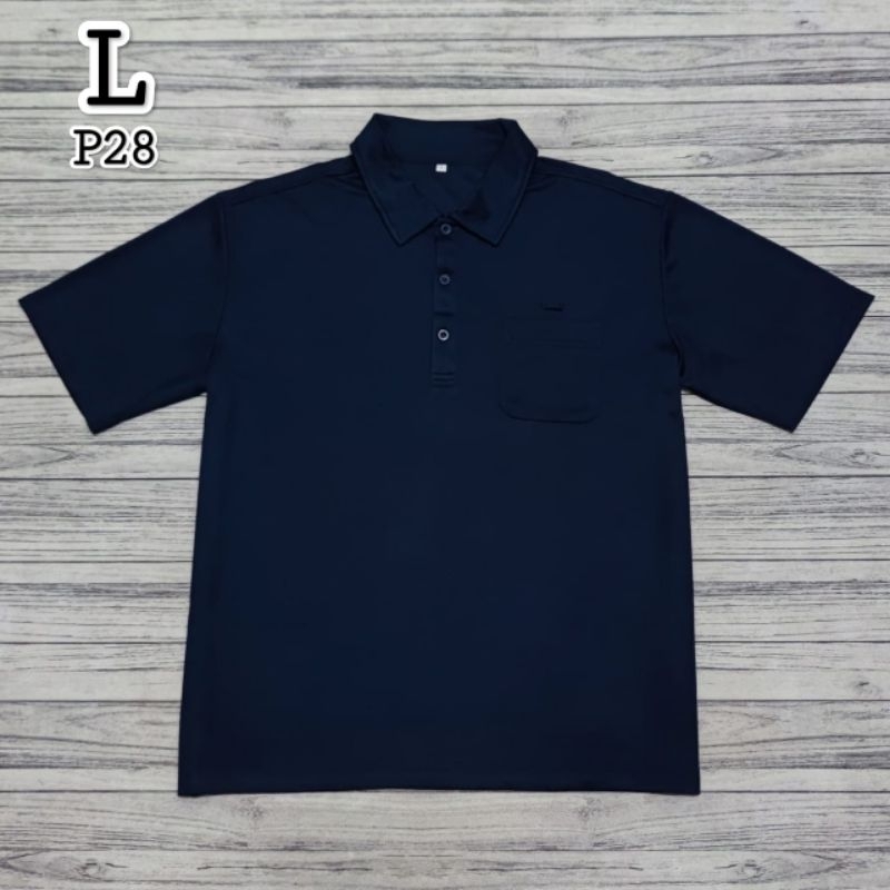 Atasan Unbrand Dongker Polo Shirt