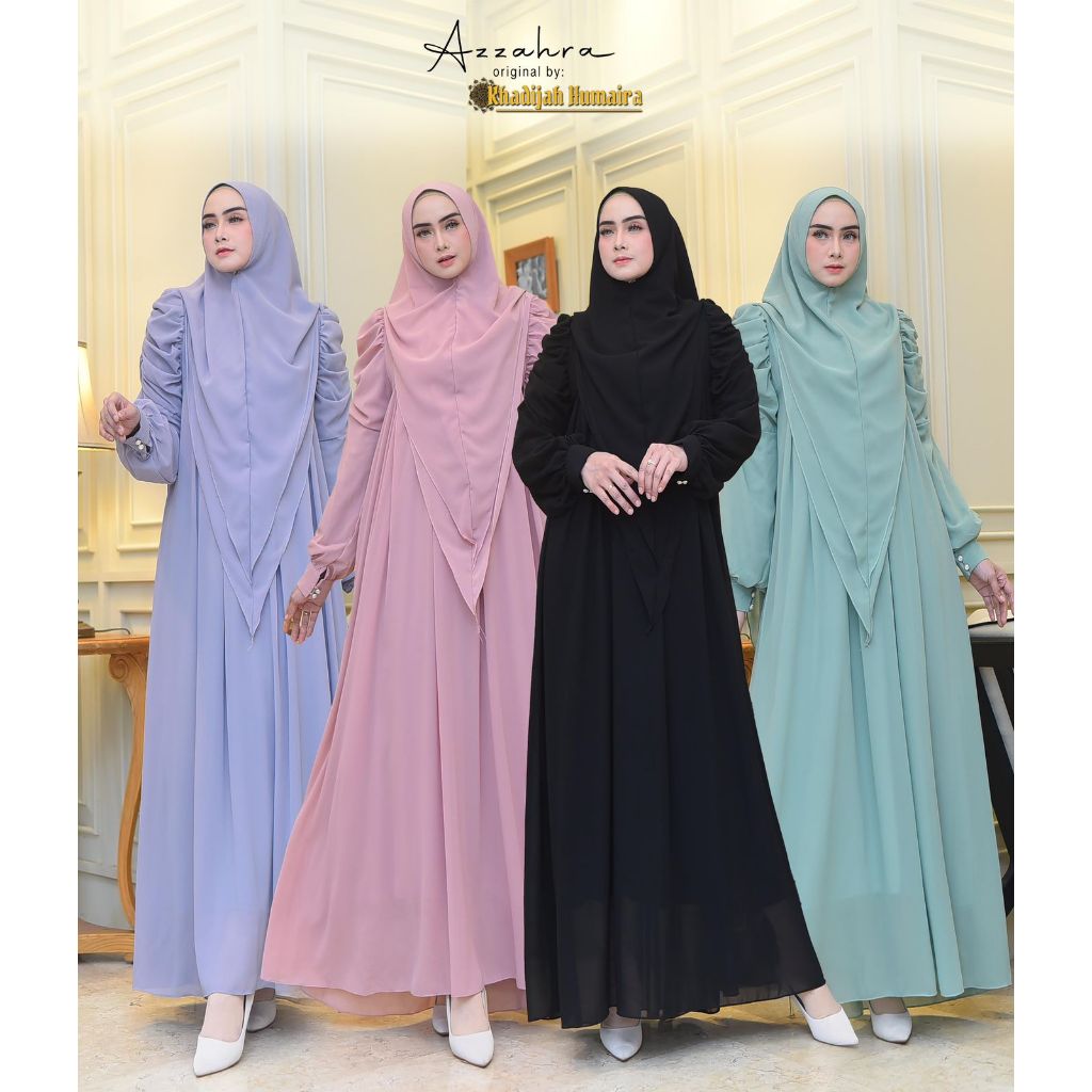 Gamis Azzahra Set Khimar Syari Orii By Khadijah Humaira
