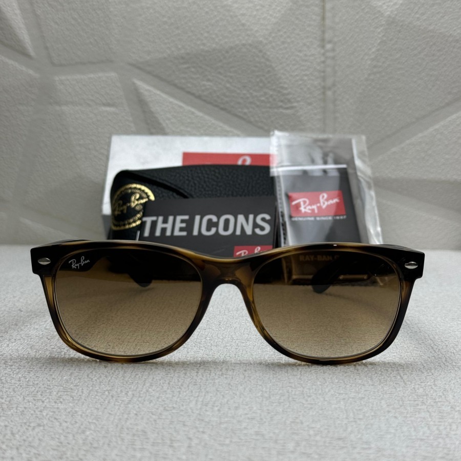 Kacamata Rayban New Wayfarer RB 2132 710/51 Tortoise Lens Gradient Original