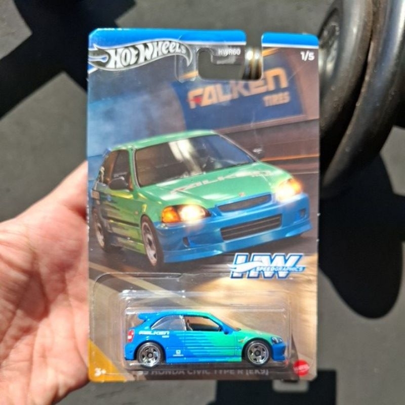hotwheels civic falken mulus