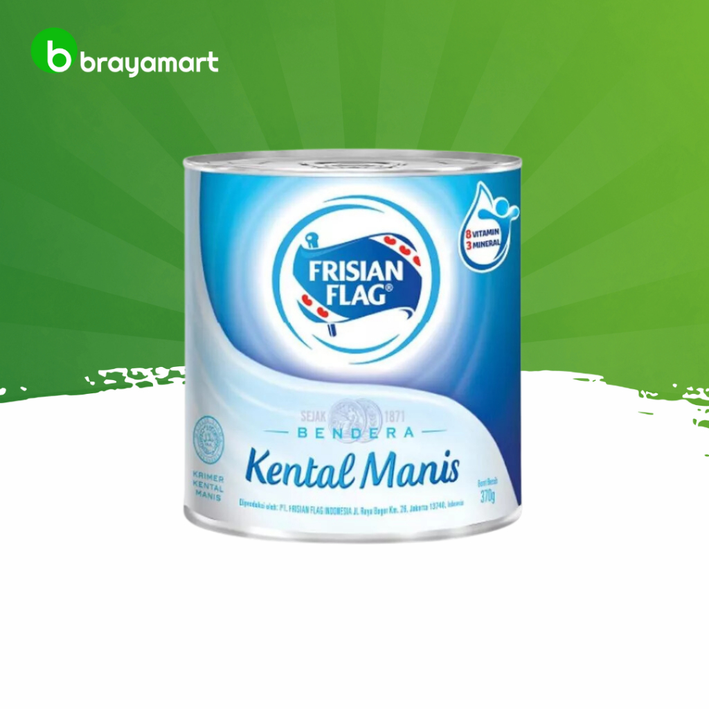 

Susu frisian flag kental manis plain 370 gram Brayamart