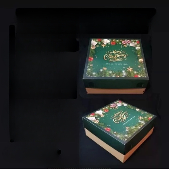 

1 Pack Isi 3 Pcs Box Hampers Natal Dus Parcel Motif Christmas Ukuran 22x22x10cm