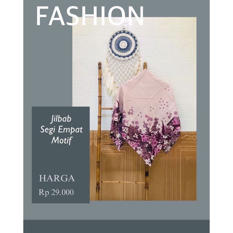 Jilbab Segiempat Motif Kerudung Segiempat Motif Jilbab Motif