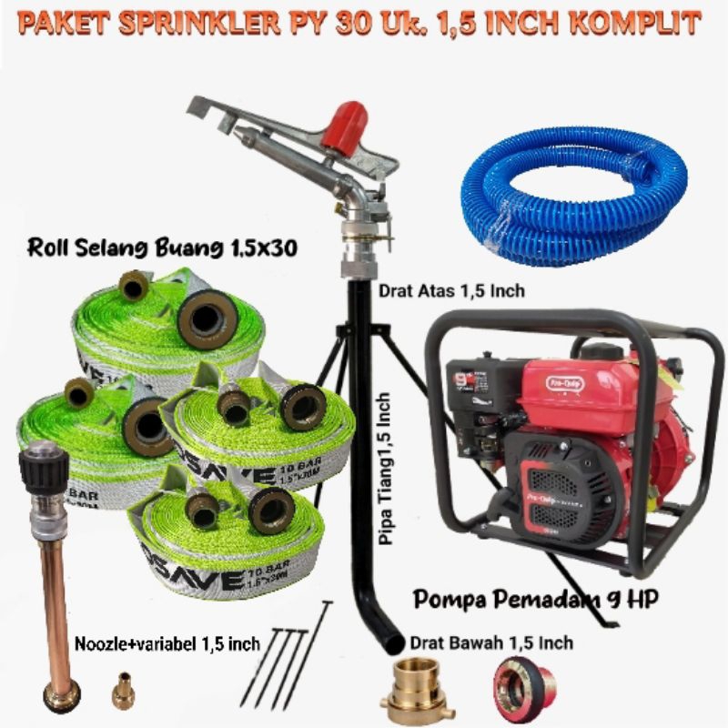 Paket Sprinkler komplit Siap pakai|Pertanian dan Penyiraman