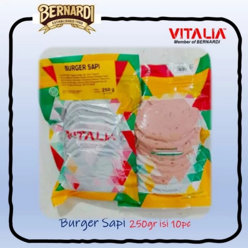 

Vitalia Burger Sapi 250 gram