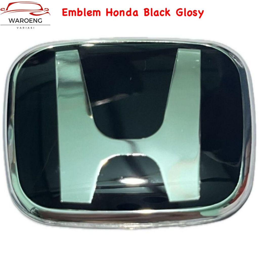Logo Emblem Mobil Honda CRV 2012-2017 Black Glossy