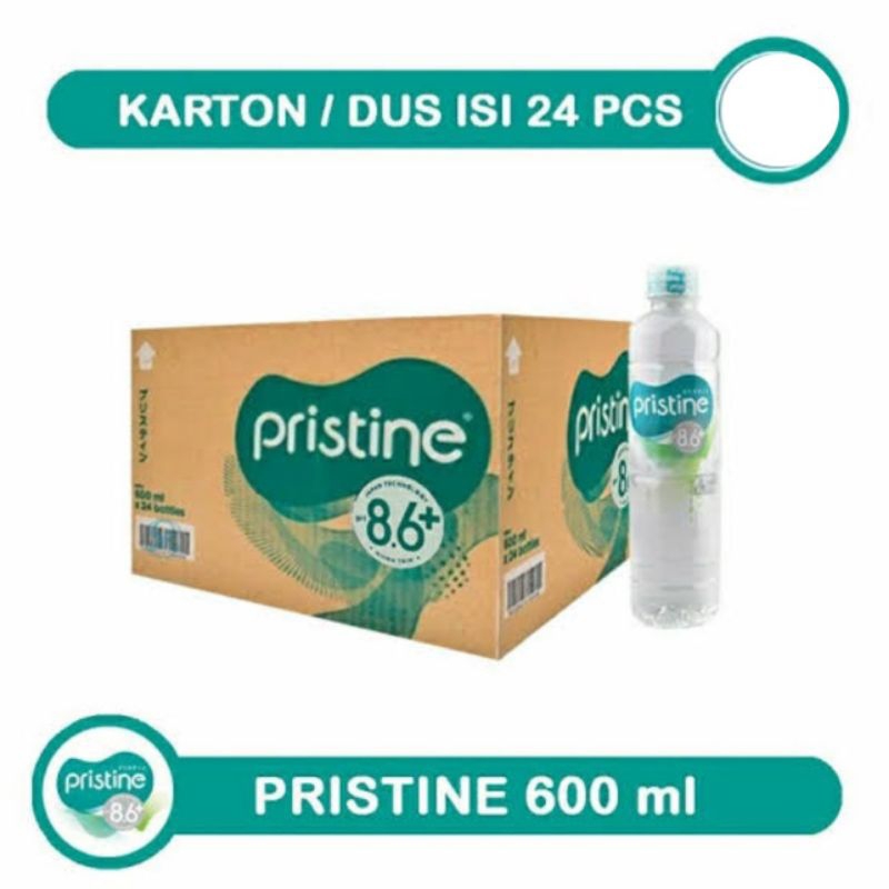 

PRISTINE 8+ 400ml/600ml Air Mineral 1 Karton isi 24 botol