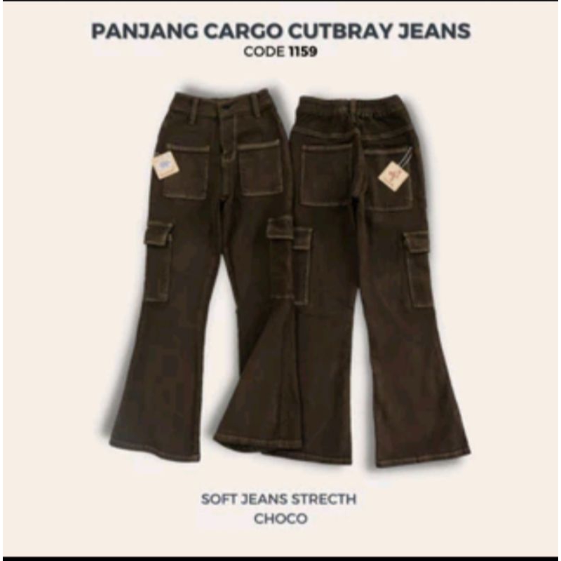 Celana Cargo Anak| Celana Cutbray Cargo | Celana Anak Perempuan |