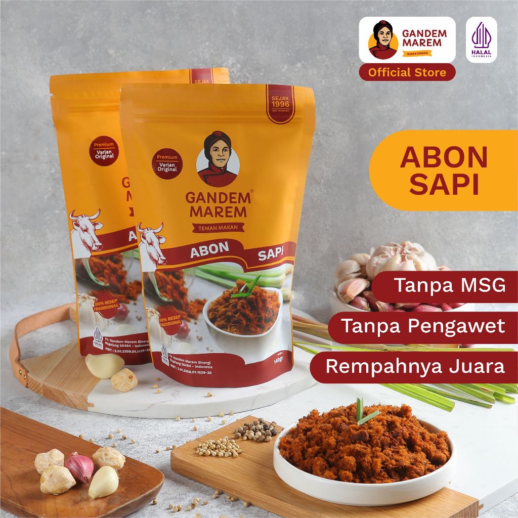 

Nycyta Home [Premium] Gandem Marem - Abon Sapi Original, Non-Msg