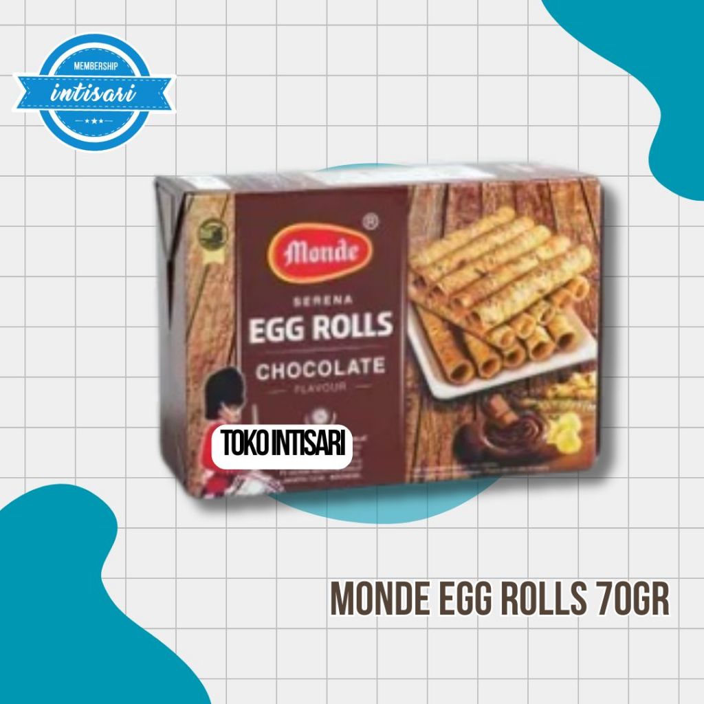 

Monde Egg Rolls Variant Cokelat & Original 70gr (Pack)