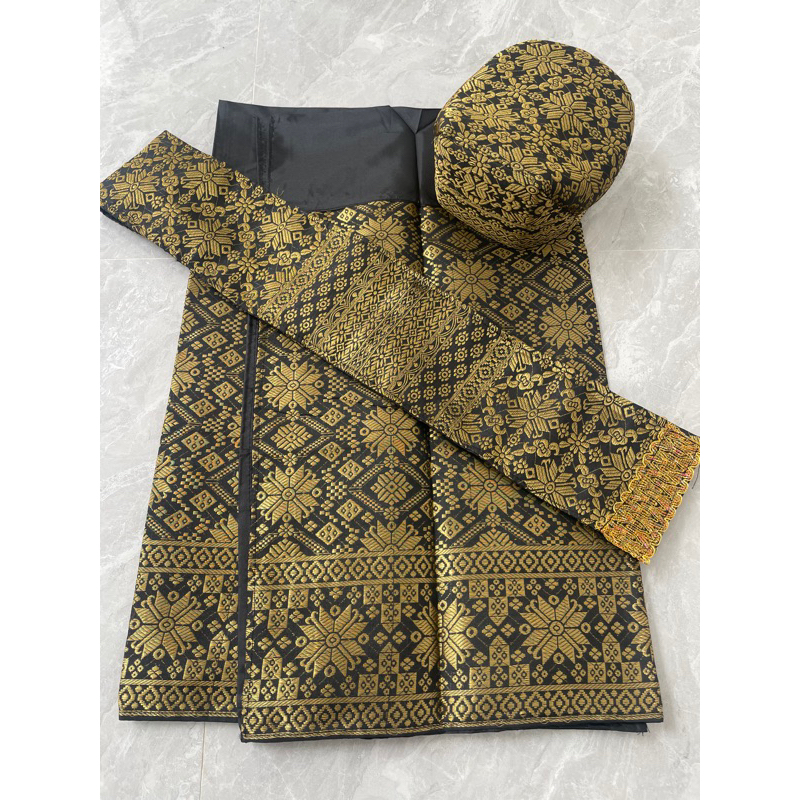 set songket laki laki minang/kain samping laki laki minang/set songket padang pria