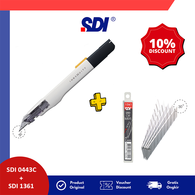 

PAKET BUNDLING SDI 0443C Ingenuity Cutter + SDI 1361 30 Degree Cutter Blade