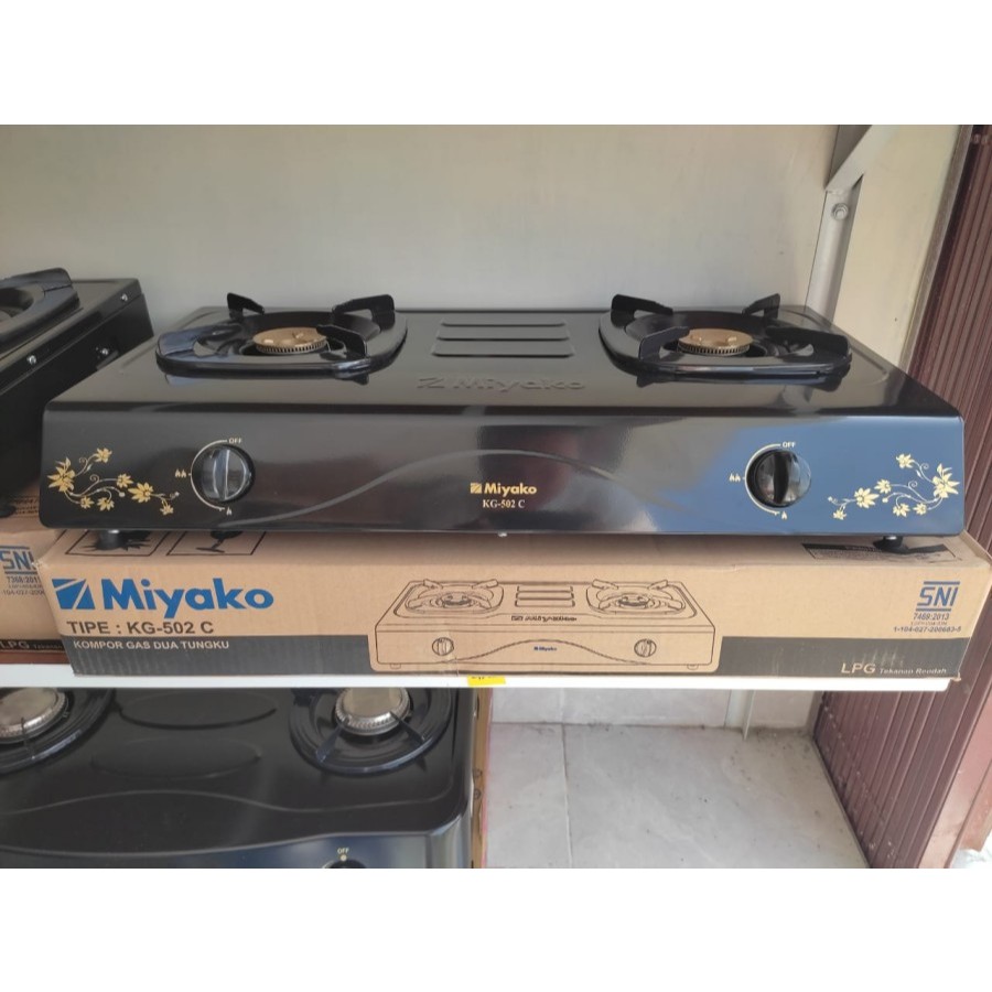 KOMPOR GAS MIYAKO 2 TUNGKU KG-502C / KG 502C WAYANG  / KG 502 C BERGARANSI  BATAM