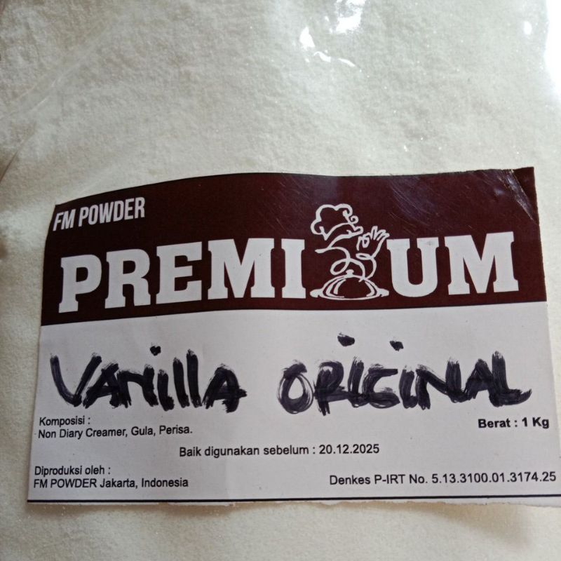 

[ COD ] Bubuk Vanilla Original 1 Kg - Bubuk minuman Vanilla Original 1 Kg - Vanilla Original Powder 1Kg - Vanilla Original Bubuk 1Kg - Serbuk Vanilla Original Bubuk Nyoklat Serbuk Capucino instan Cappucino shaset