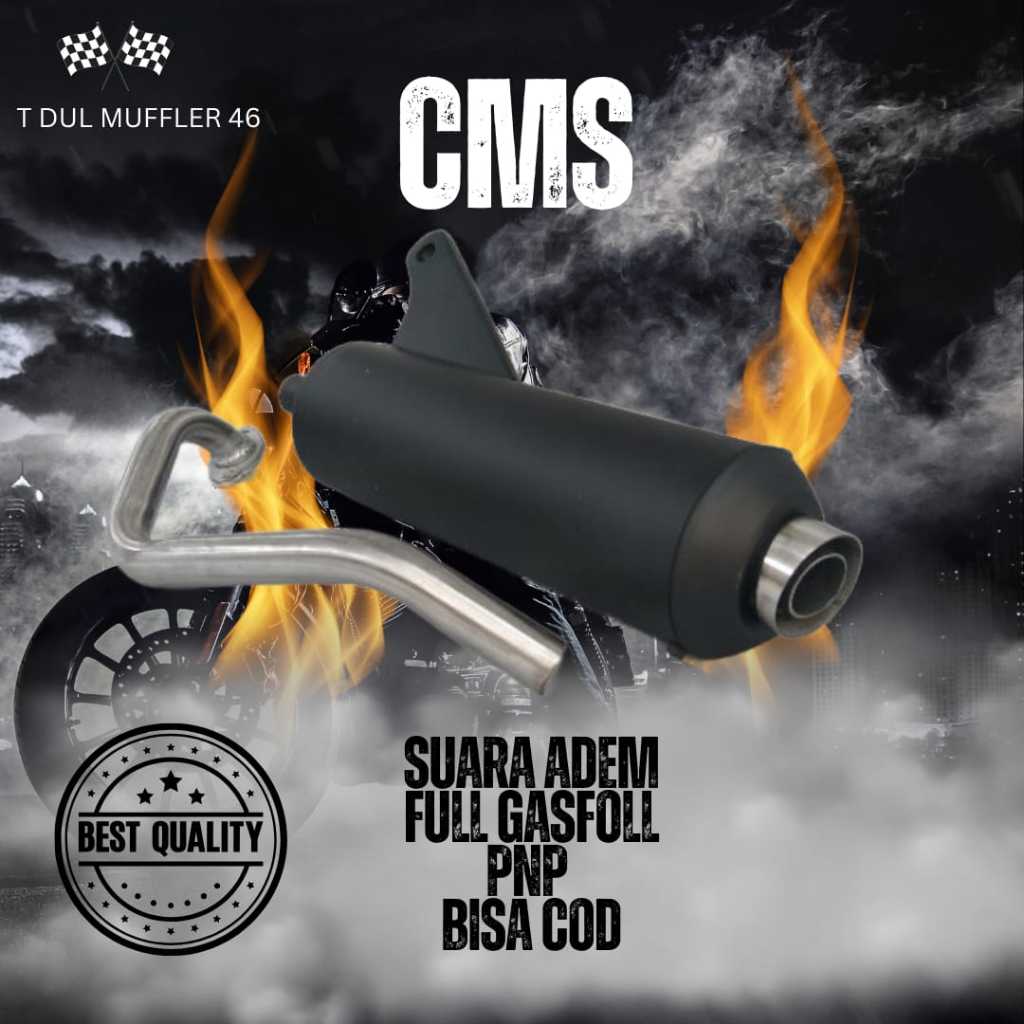 Knalpot CMS Racing Tsukigi All Matic Beat Vario Scoopy Mio