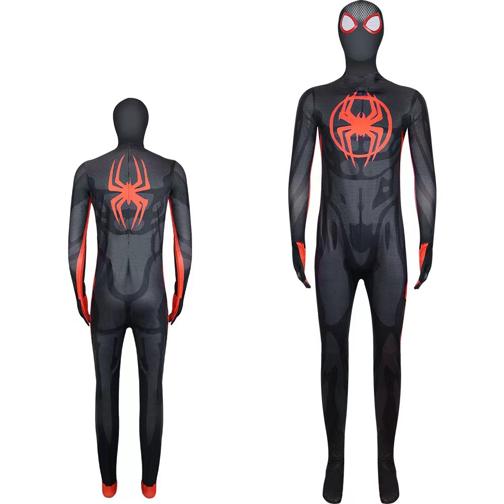 Halloween costume, children's jumpsuit, headwear, Miles adult cosplay, Gwen Spider Man bodysuit