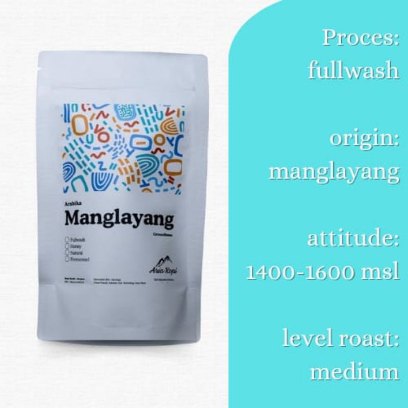 

Arabika fullwash proses - manglayang timur -100 gram(bubuk)