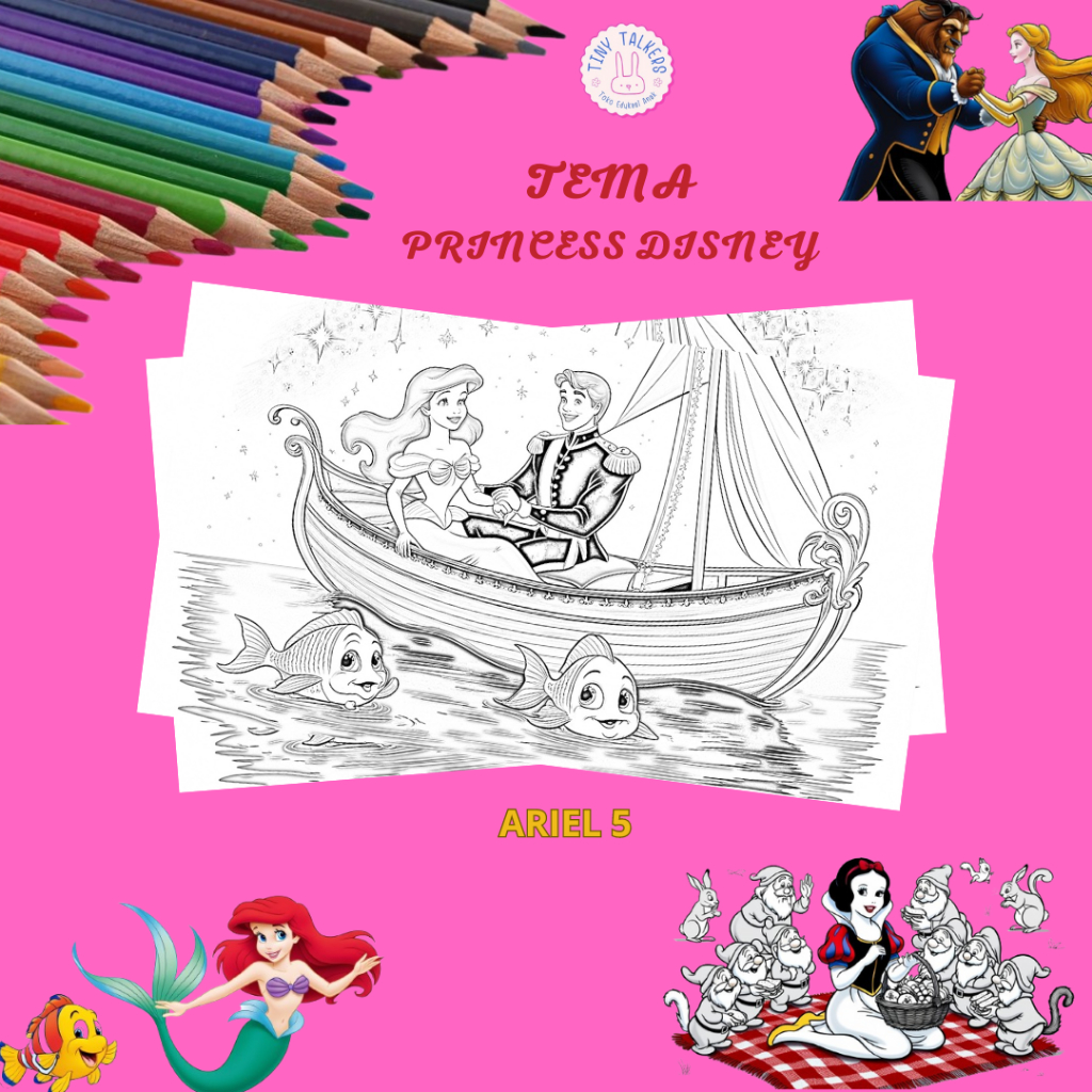 

KERTAS MEWARNAI / COLORING PAGE / KERTAS GAMBAR / PRINCESS DISNEY / KERTAS MEWARNAI ANAK SD / A4 - A5
