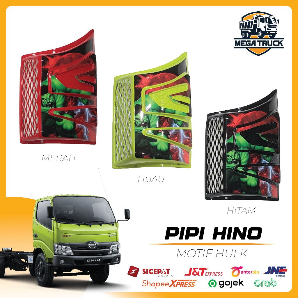 Pipi Hino Dutro Merah Hijau Hitam Motif Hulk Joker Elang Apache