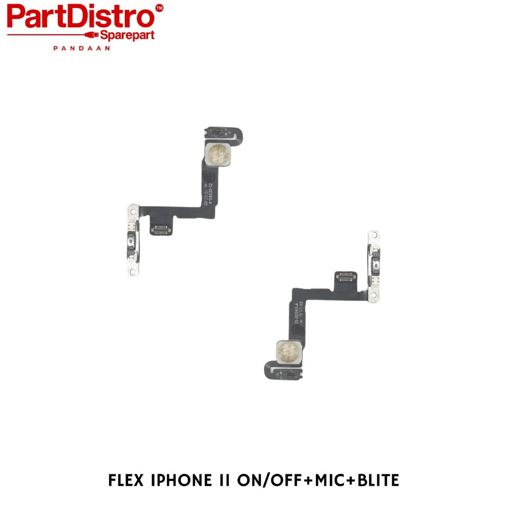 FLEXIBEL IPHONE 11 ON/OFF+MIC+BLITE
