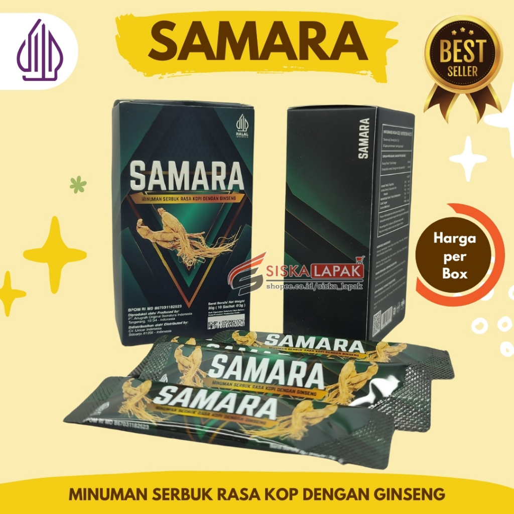 

Samara Minuman Serbuk Rasa Kopi dengan Ginseng - 1 Box