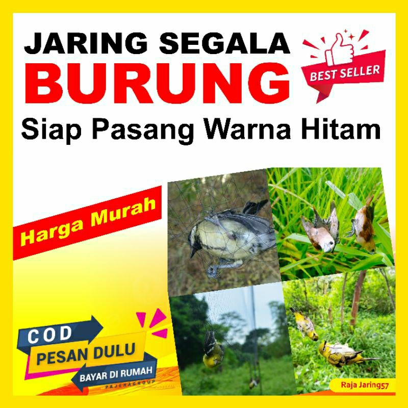 jaring burung/jaring burung kecil/jaring segala jenis burung