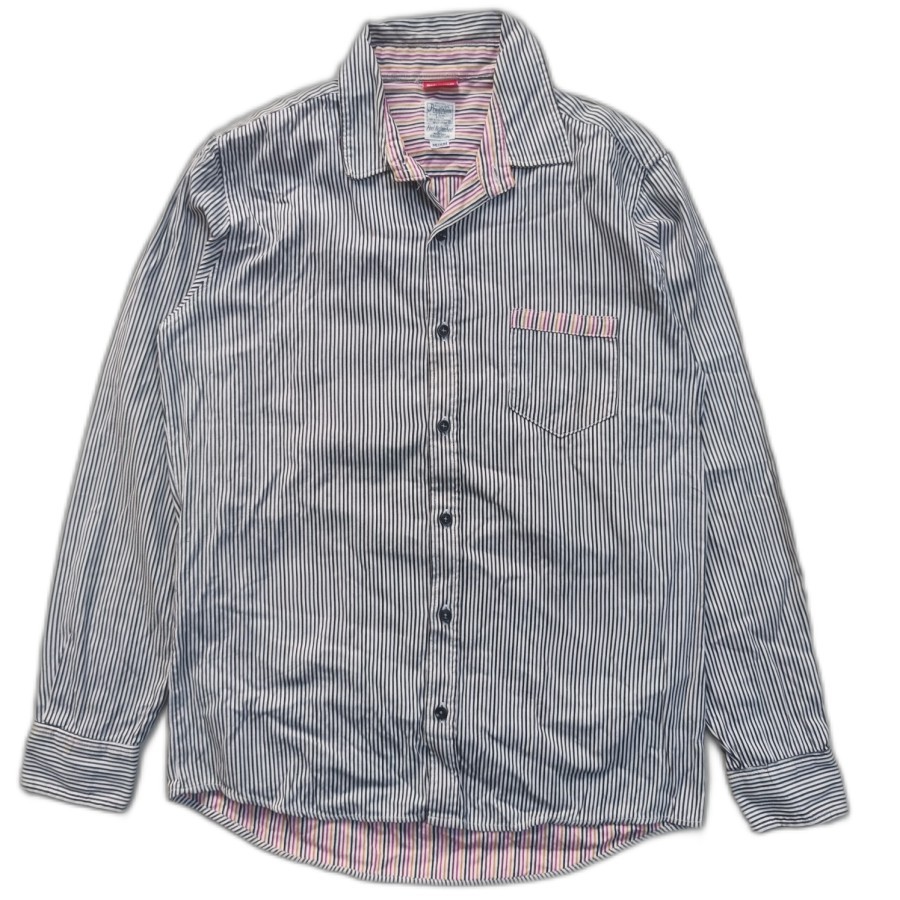 kemeja Precision stripes hickory shirt wabash casual outer