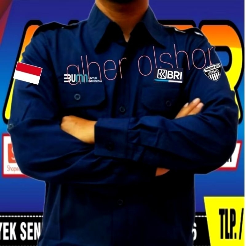 Kemeja Bank BRI kemeja BRI baju Bank BRI seragam bank BRI Pdh Bank BRI kemeja BRI baju BRI seragam B