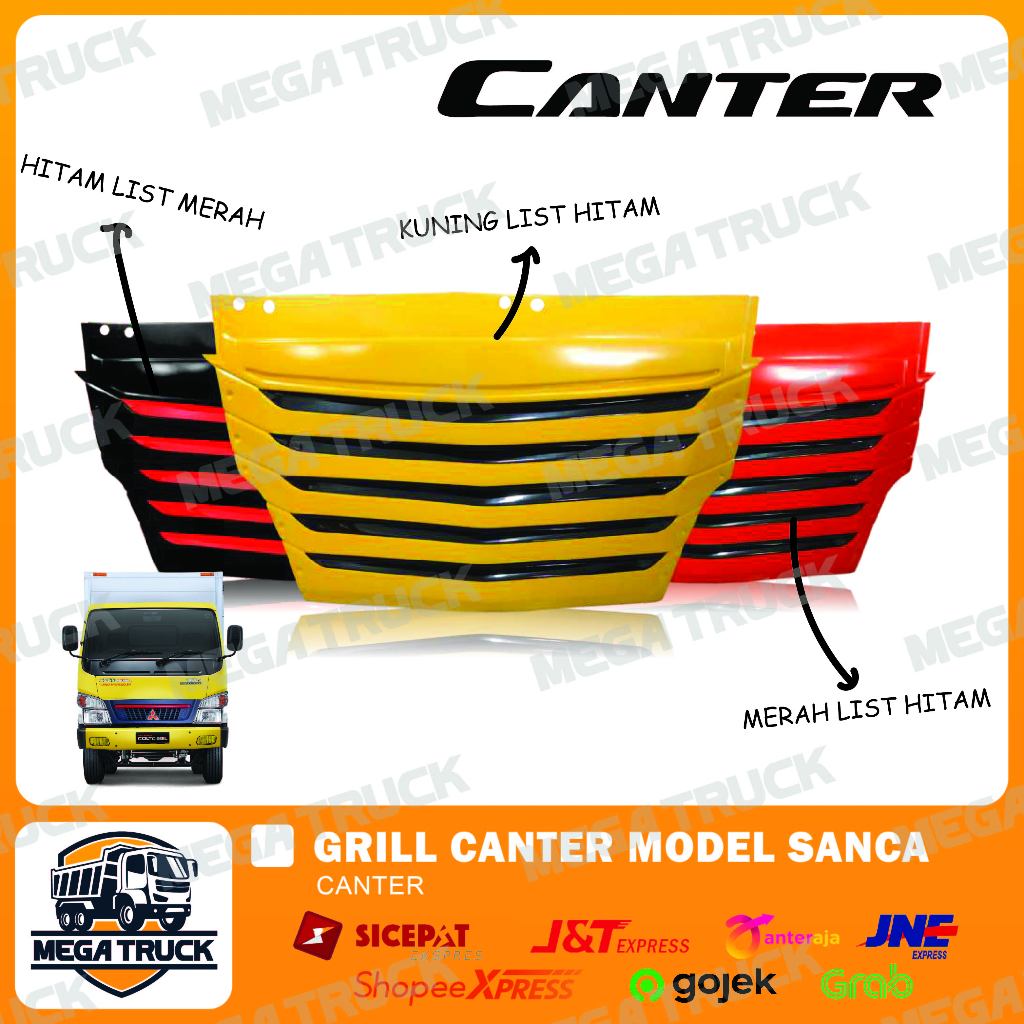 GRILL CANTER DEPAN MODEL SCANIA AKSESORIS TRUK CANTER