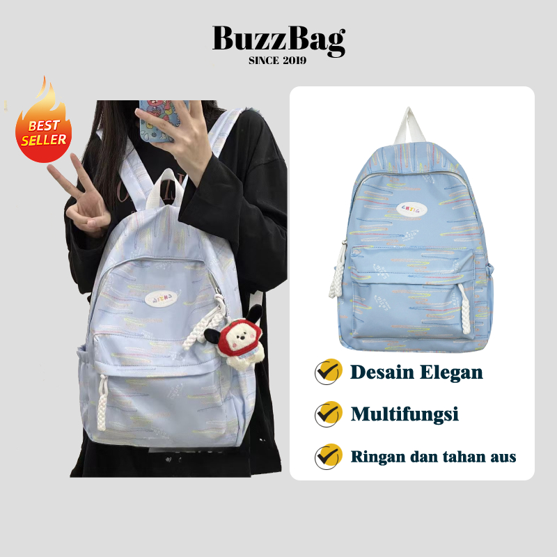 Tas Sekolah Kapasitas Besar Wanita tas ransel wanita korea tas ransel sedang korean style tas ransel