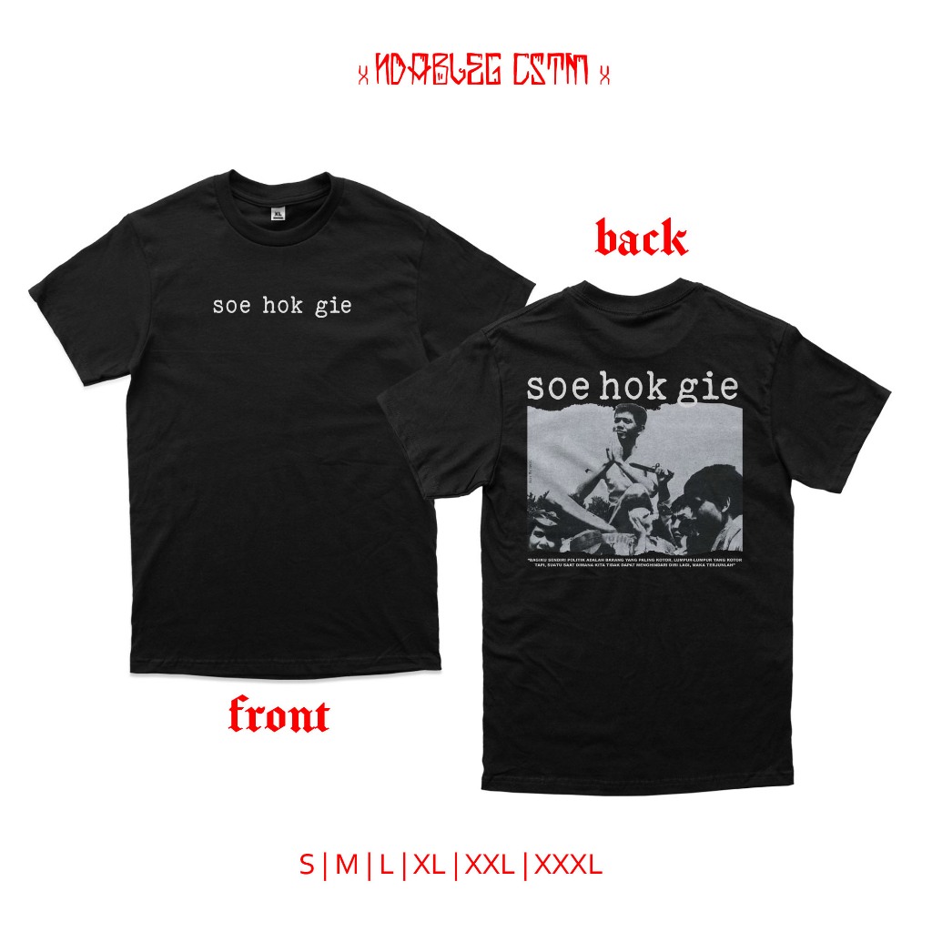 kaos soe hok gie kaos tokoh soe hok gie