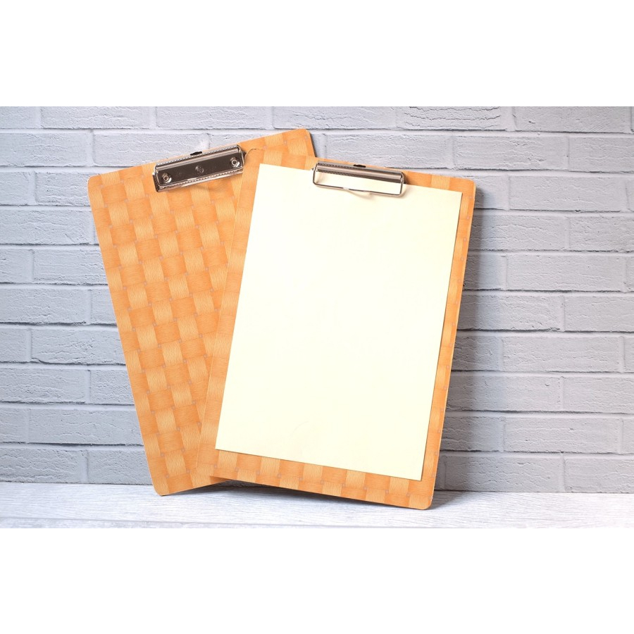 

Papan Ujian Clipboard Folio alas Kayu F4 / Papan Jalan / Papan Ujian / Papan Tulis / Papan