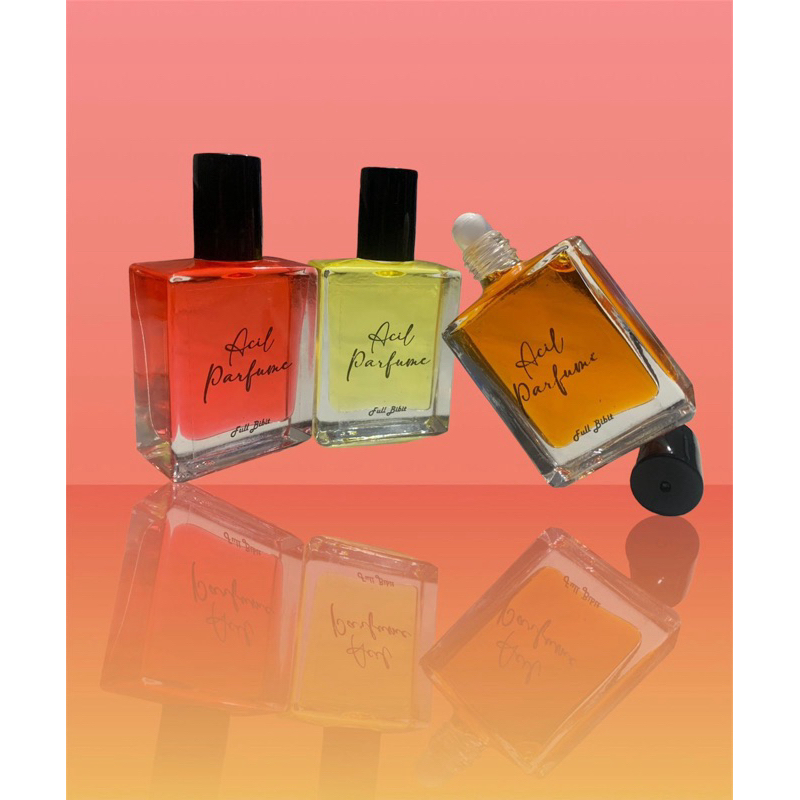 PARFUM FULL BIBIT 15ML - 3 BOTOL KOTAK ROLL ON