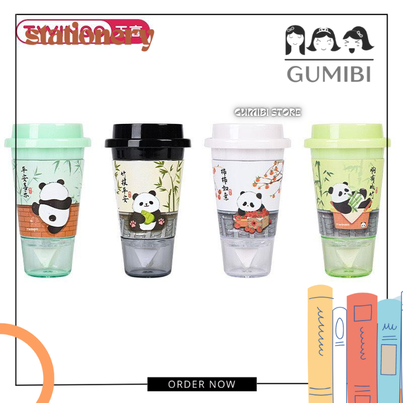 

GLUE TAPE TUMBLER PANDA LEM KERTAS ROLLER DOUBLE TAPE BENTUK TUMBLER PANDA TERMURAH